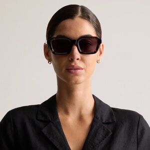Quince Square Sunglasses - Ibiza Used Amethyst Tortoise Shell w Grey Lenses